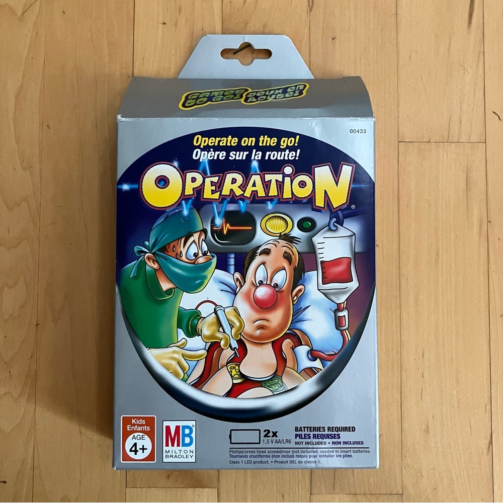 3/$20 NEW Travel Mini Operation Game by Milton Bradley